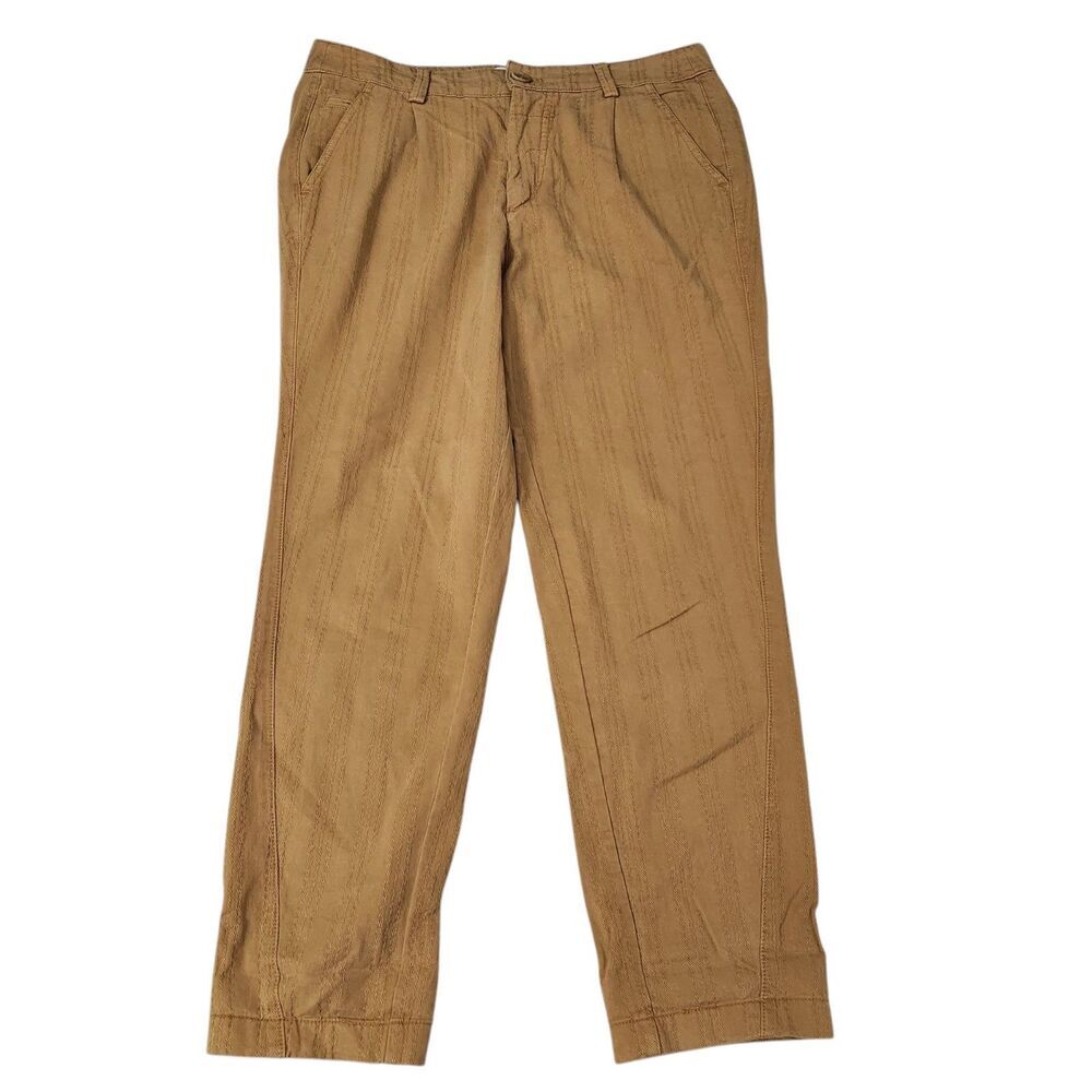 Anthropologie Pants 27 Honey Yellow Scout Slim Pleated Straight Leg Ankle Chinos